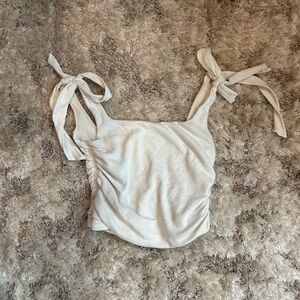 Free People Cream Tie-Strap Camisole